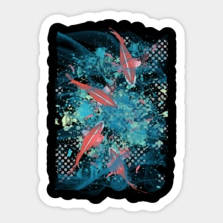 Koi Pond Sticker